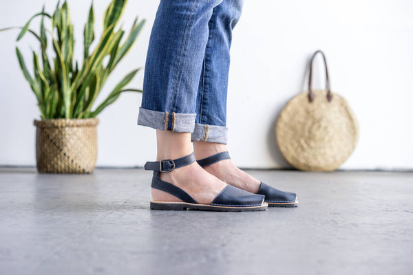 Pons Shoes - Classic Strap - French Blue: 9
