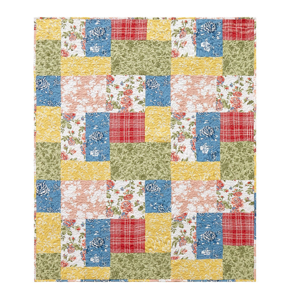Farmhouse Floral Throw Blanket