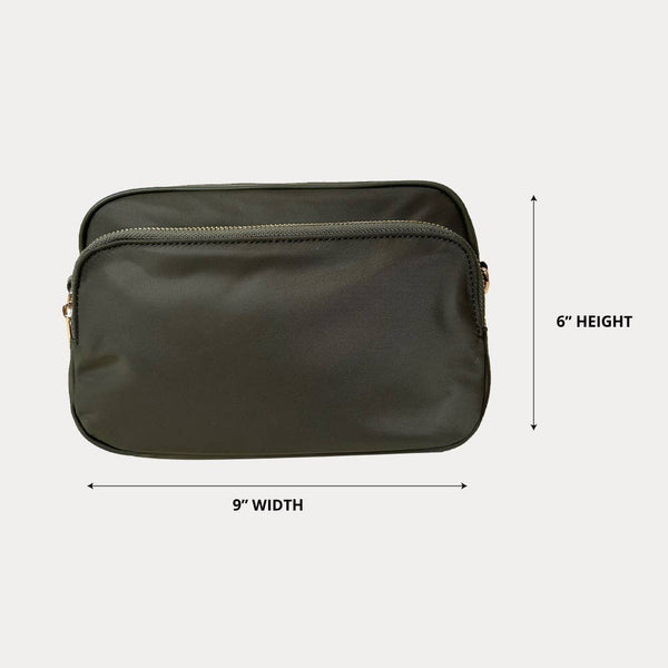 Natalia Nylon Crossbody: ORANGE