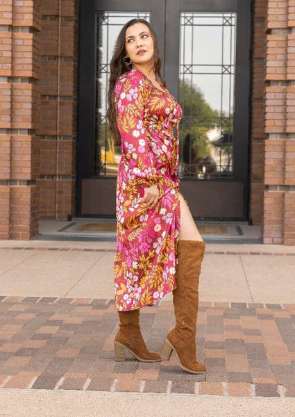 Wine Garden Romance Maxi Dress