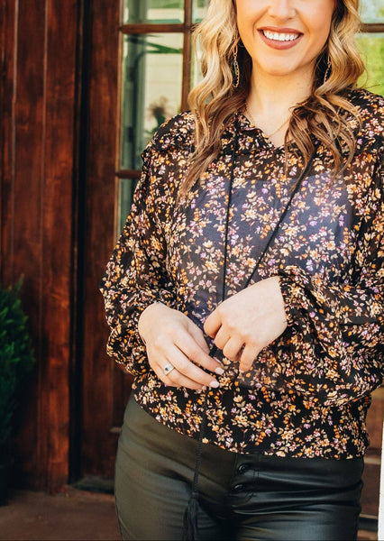 Garden Party Sheer Floral Top