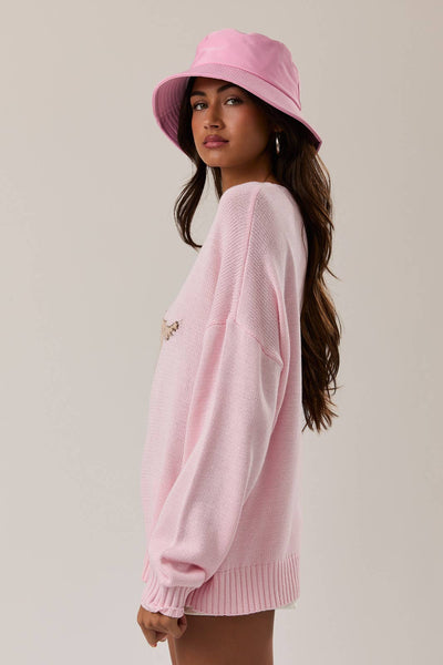 Golden Retriever Lover Pink Sweater