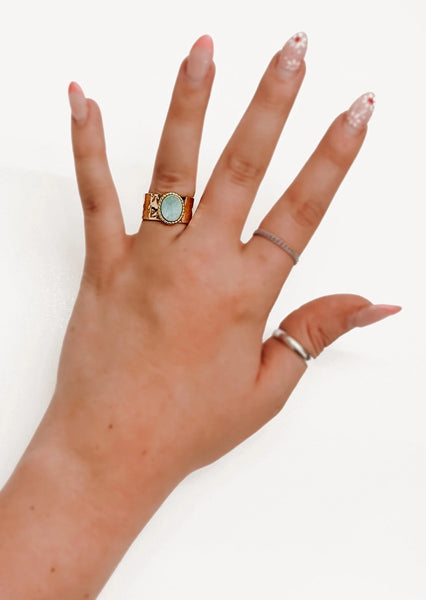 Ocean Eyes Ring 18K Gold Plated