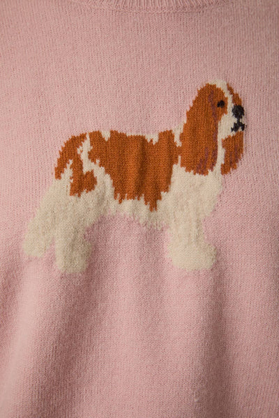 Dog Lover King Charles Spaniel Crew Neck Sweater