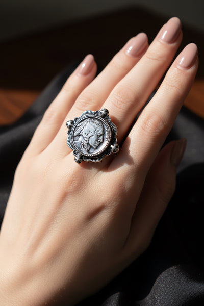Western Coin Cuff Ring