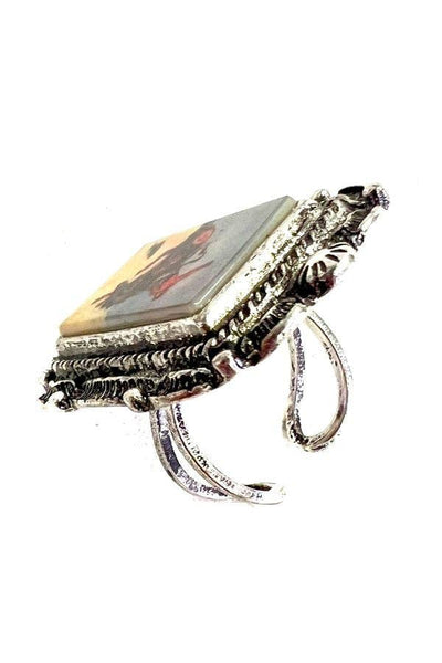 Western Scenic Cuff Ring