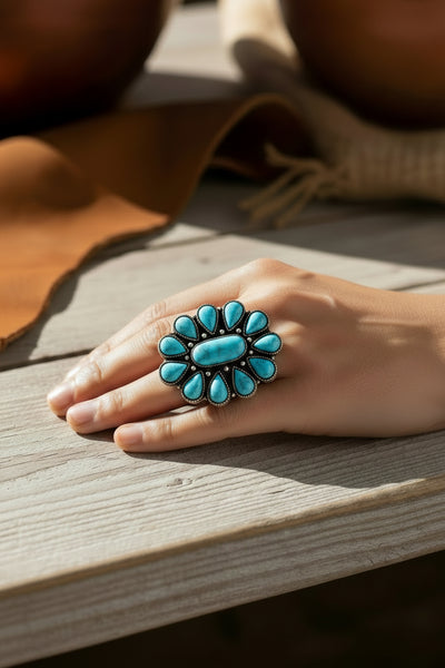 Western Blossom Cuff Ring