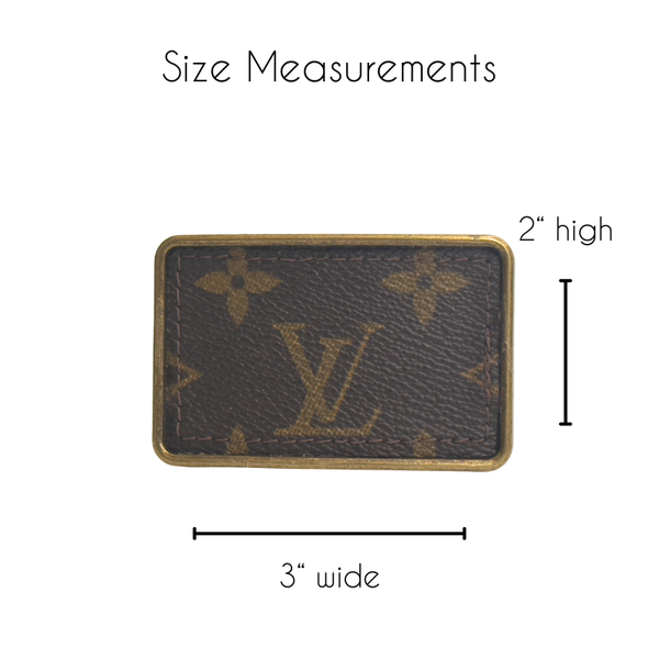 Boujee Belt Buckle | Upcycled LV