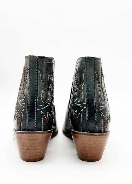 Western Kickin' Booties in Teal