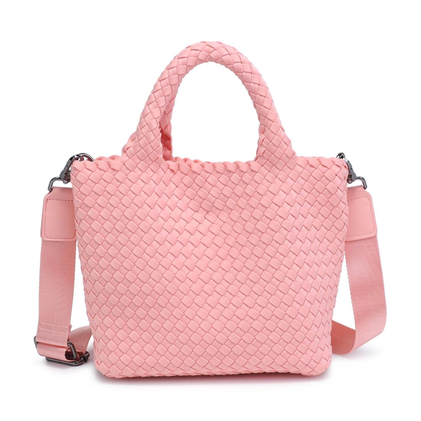 Sky's The Limit - Woven Neoprene Small Crossbody in Blush