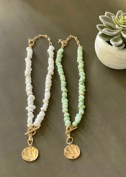 By the Sea Beaded Toggle Necklace