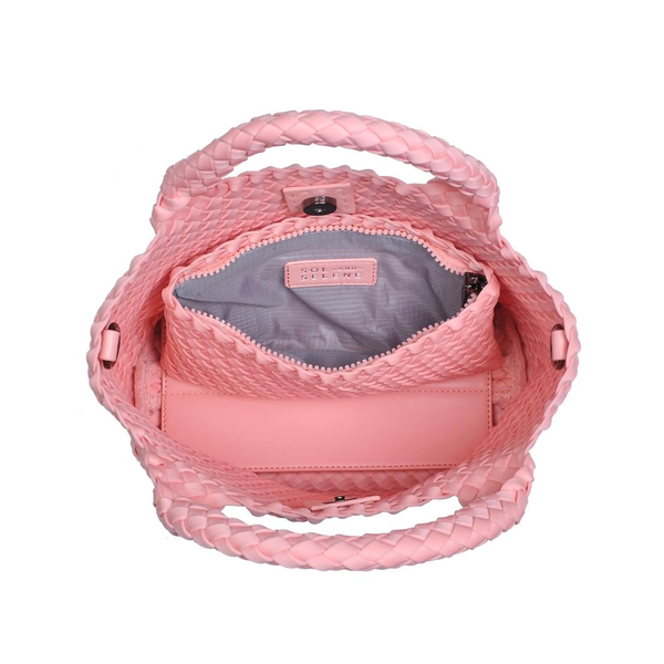Sky's The Limit - Woven Neoprene Small Crossbody in Blush