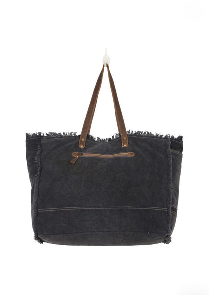 Back in Stock! Black Fern Weekender Carpet Bag