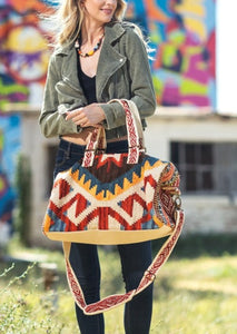 Sedona Aztec Print Weekender Duffle Bag