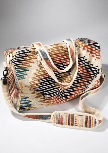 Back In Stock!  Desert Rose Aztec Weekender Travel Tote Bag