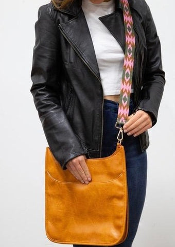 Multi-Color Woven Crossbody Bag Strap