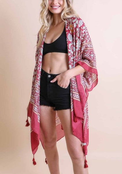 Touch of Morocco Tapestry Tassel Kimono ~FINAL SALE