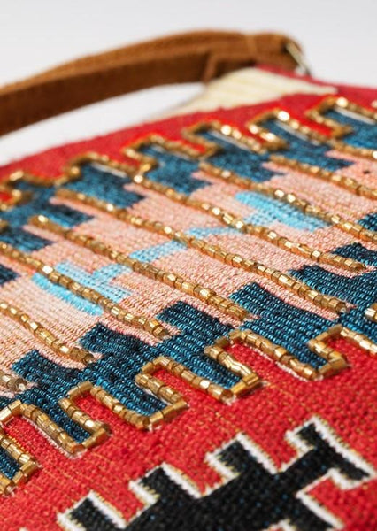 Aztec Print Clutch and Wristlet