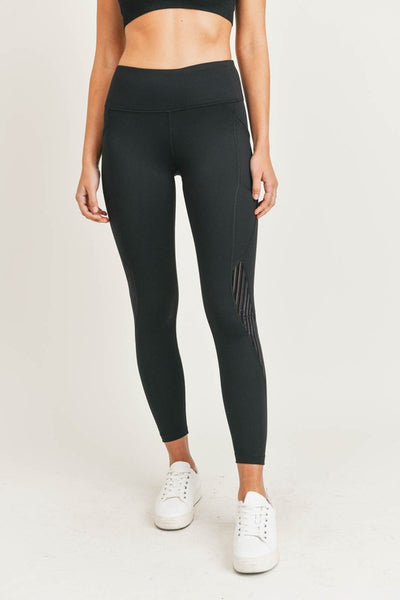 Burnout Splice High-waisted Leggings ~FINAL SALE