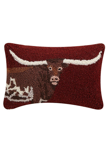 Western Longhorn Hook Pillow