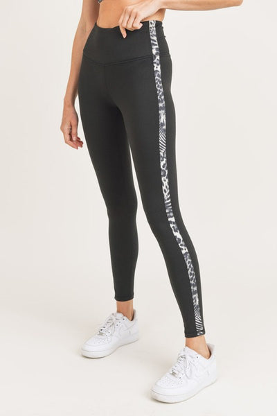 Safari Print Block High-Waisted Leggings ~FINAL SALE