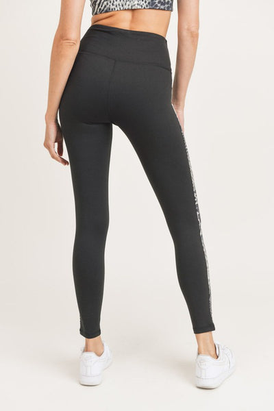 Safari Print Block High-Waisted Leggings ~FINAL SALE