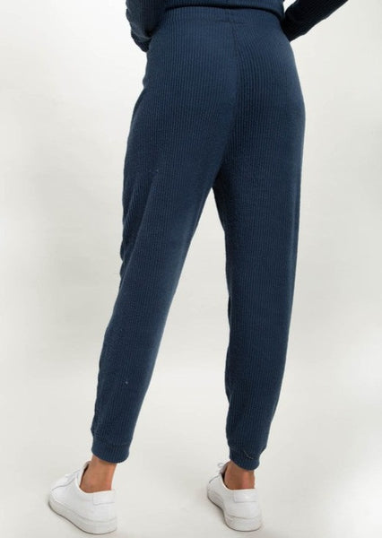 Ribbed Chill Lounge Pants with Elasticized Waistband ~ FINAL SALE