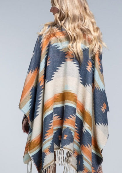 Canyon Vibes Southwestern Ruana Wrap
