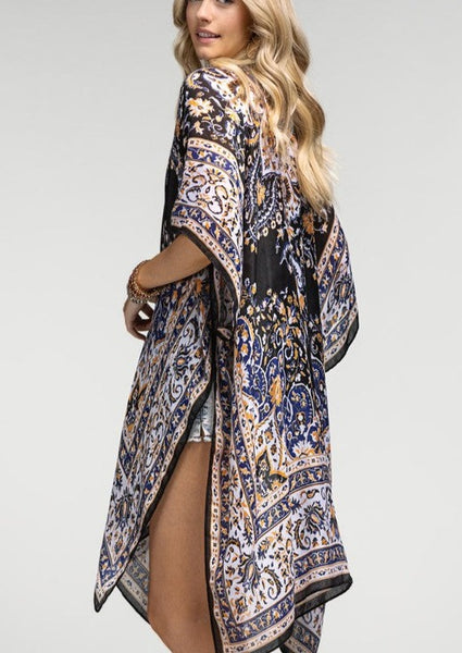 Floral and Mandala Lightweight Kimono ~ FINAL SALE