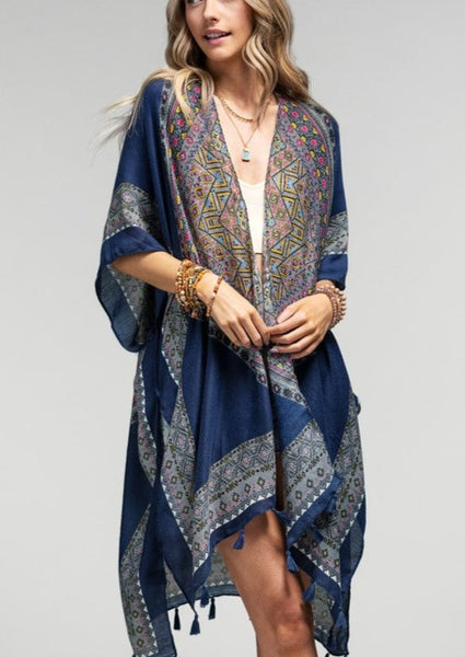 Boho Vibes Ethnic Motif Kimono ~ FINAL SALE