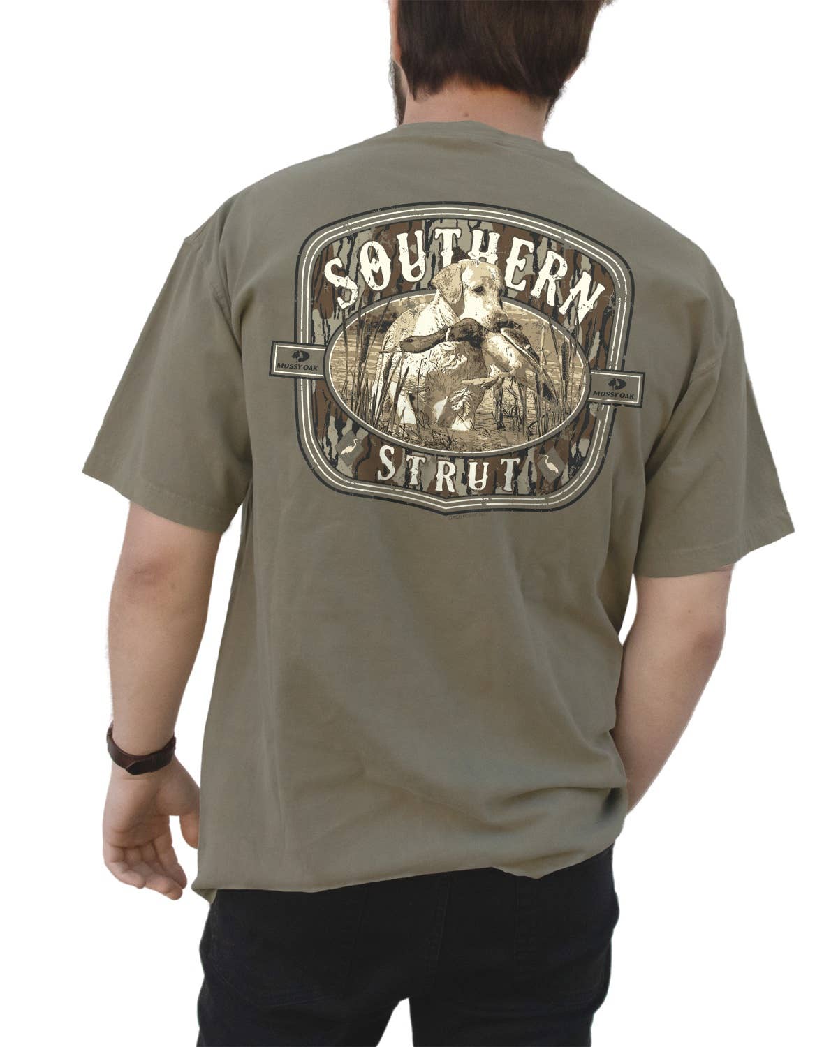 Mossy Oak Bottomland Camo Dog T-Shirt: XL / Khaki