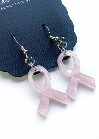 Breast Cancer Awareness Petite Ribbons in Pearl Pink