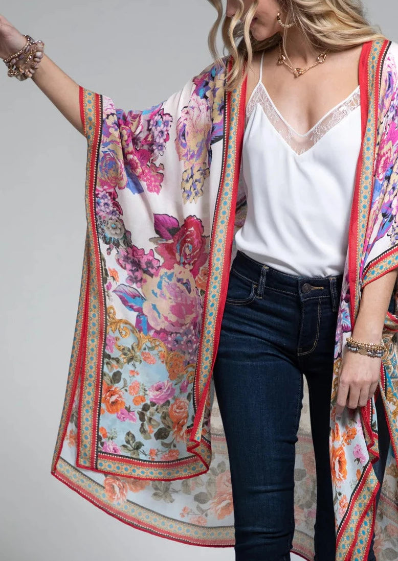 Ajouré Floral Kimono ~ FINAL SALE