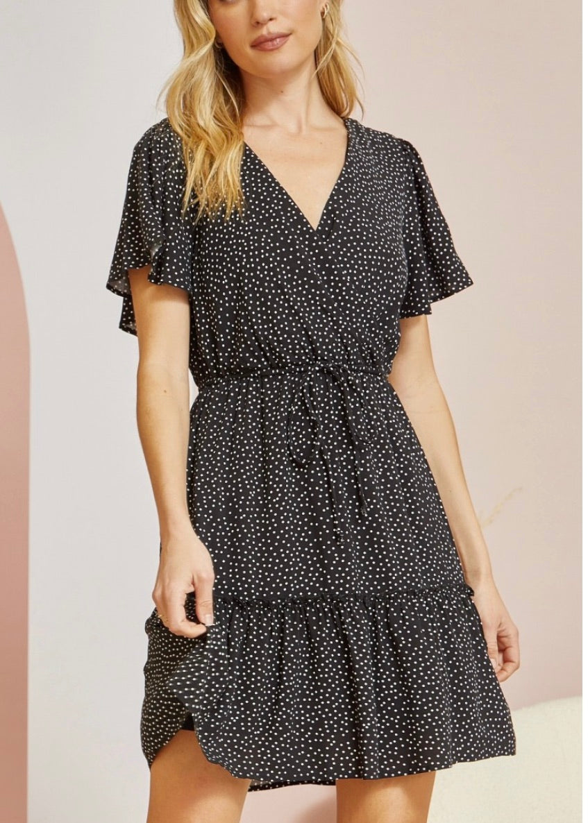 The Classic Black Polka Dot Dress