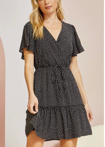 The Classic Black Polka Dot Dress