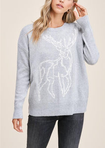 Oh Deer Cozy Crewneck Holiday Sweater~ FINAL SALE