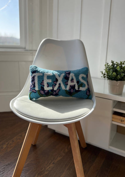 Texas Blue Bonnet Hook Pillow