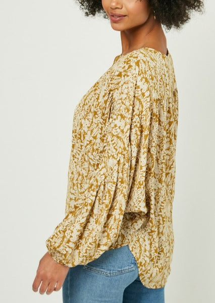 Frankie Floral Tassel-Tie Top