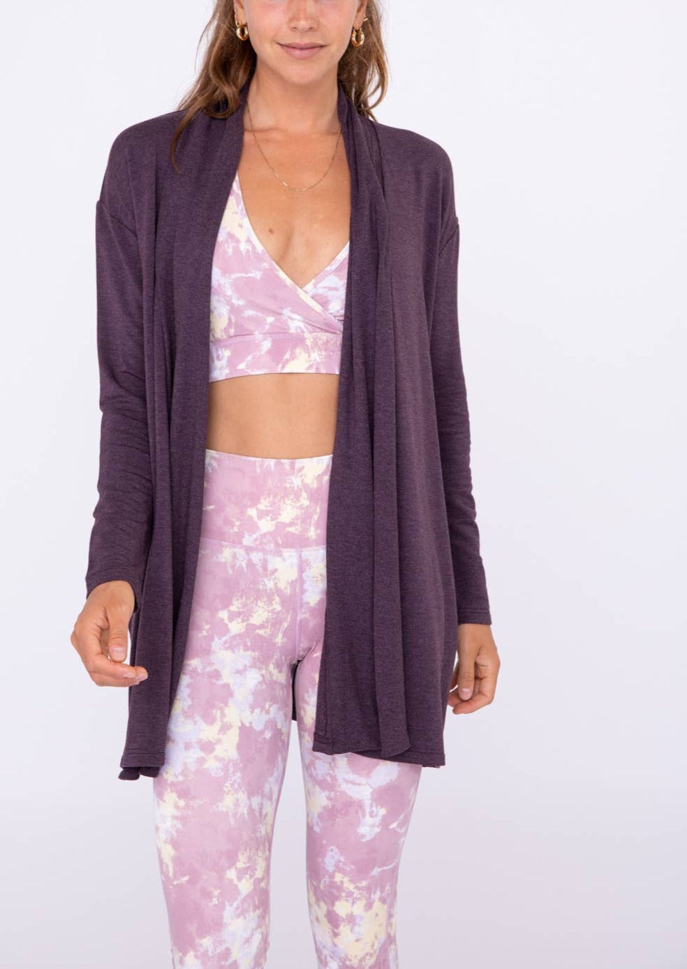 Longline Open-Front Cardigan with Back Yoke ~ FINAL SALE