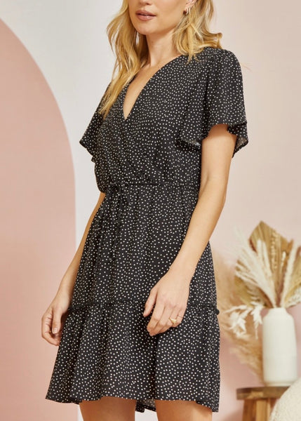 The Classic Black Polka Dot Dress