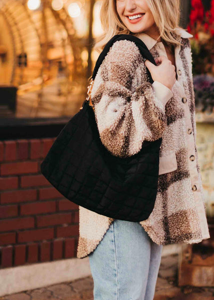 Bentley Braided Handbag in Black