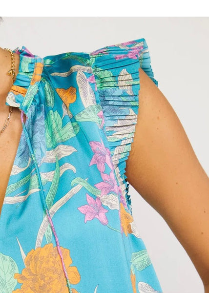 Margot Botanical Motif Blouse ~FINAL SALE
