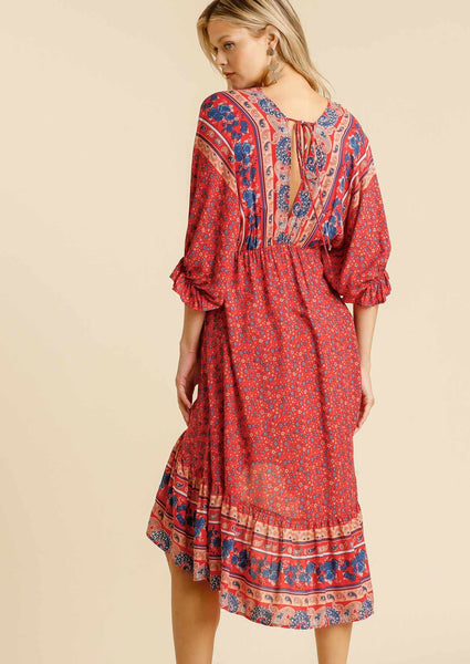 Ravishing Red Midi Dress
