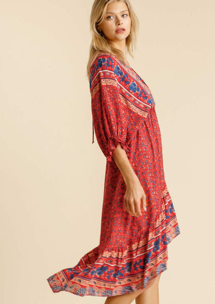 Ravishing Red Midi Dress