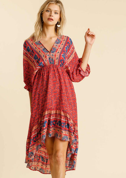 Ravishing Red Midi Dress