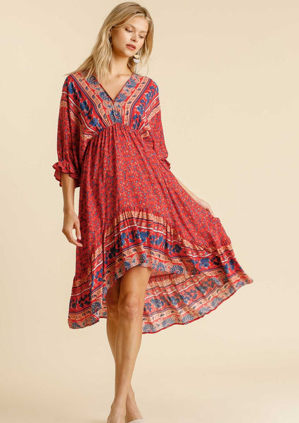 Ravishing Red Midi Dress