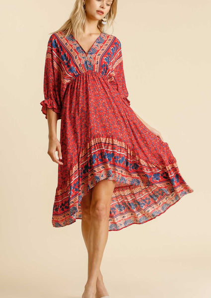 Ravishing Red Midi Dress