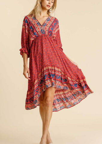 Ravishing Red Midi Dress