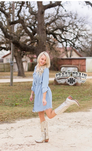 Denim dress