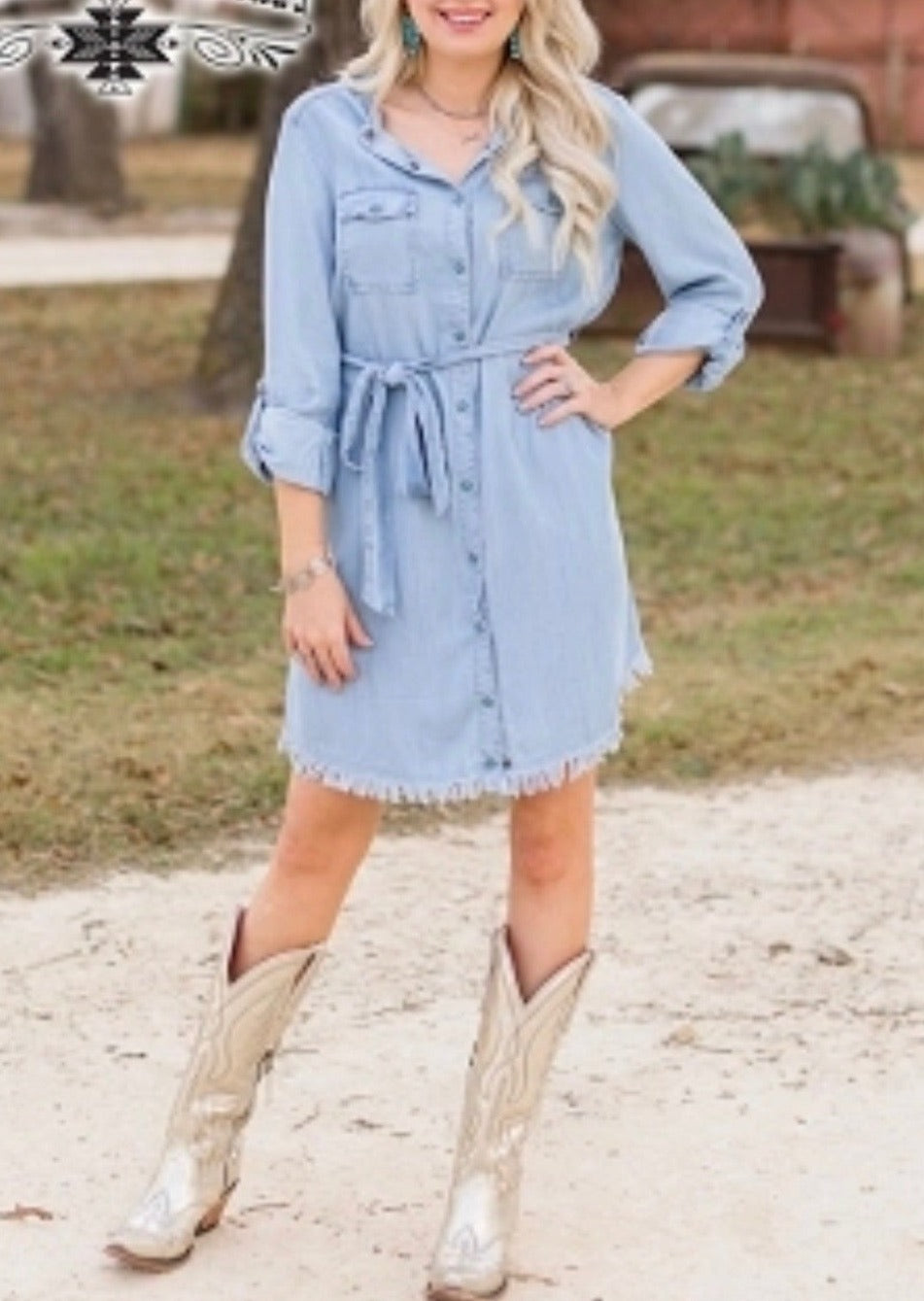 Denim dress